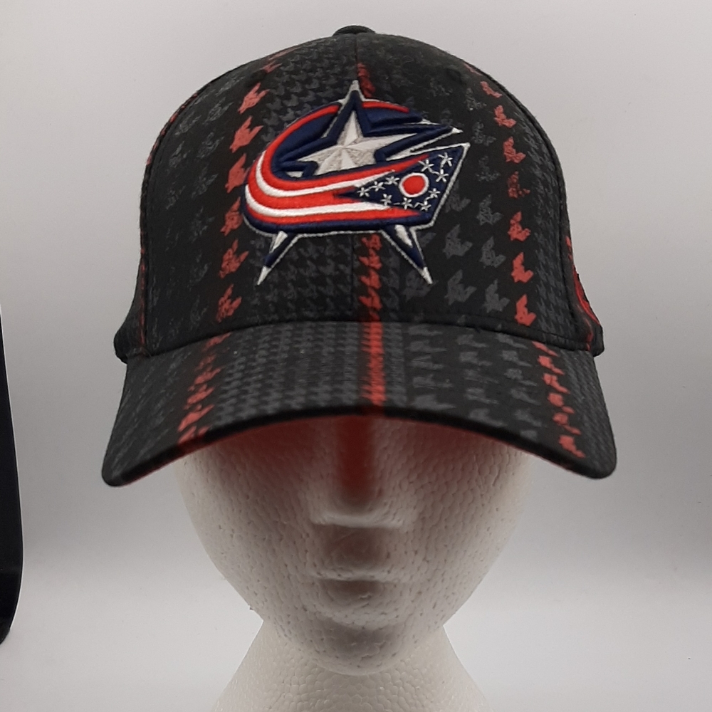 Columbus Blue Jackets OTH NHL Hockey Bridge Houndstooth Stretch Fit Cap Hat